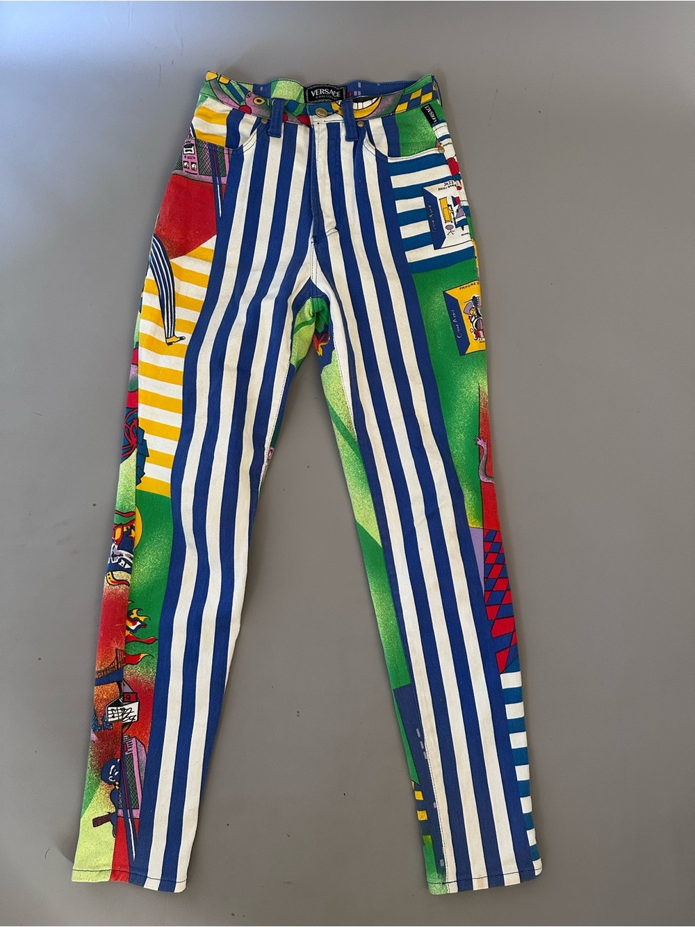Rare Vintage 90’s NYC Jazz Pop Art Versace Jeans